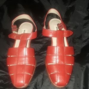 Vintage Red Sandals